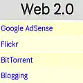 compare web 2.0 และ 1.0